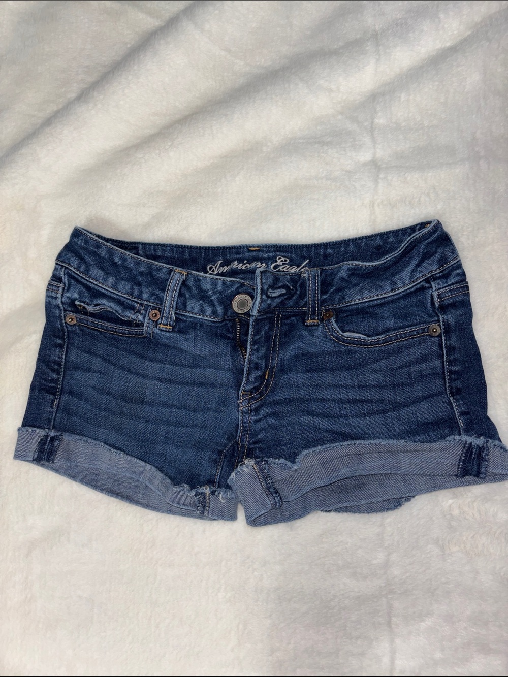 Women’s Denim Shorts - Dark Blue Washed